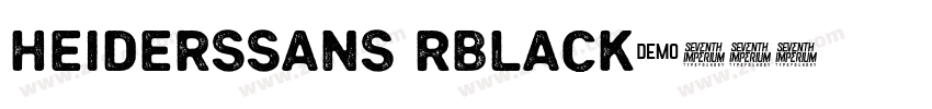 HeidersSans RBlack字体转换